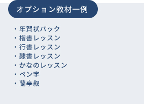 60以上の教材からお好きなオプションを選んで学べる